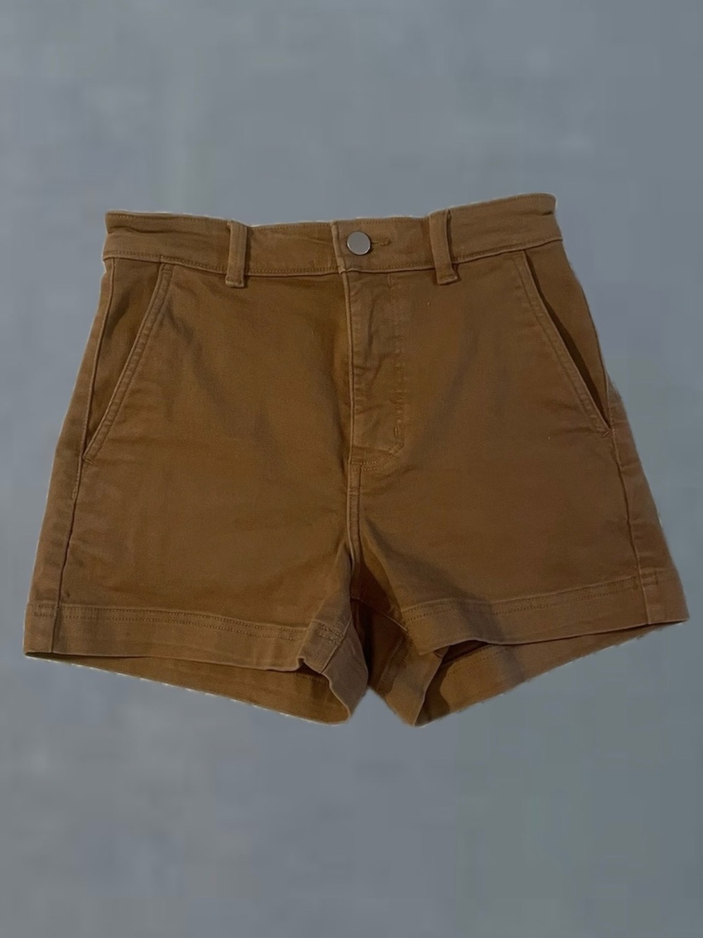 Everlane | High-Waist Brown Cotton Shorts